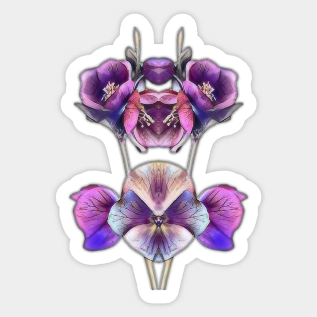 loop flower Sticker by reyhanartstudio